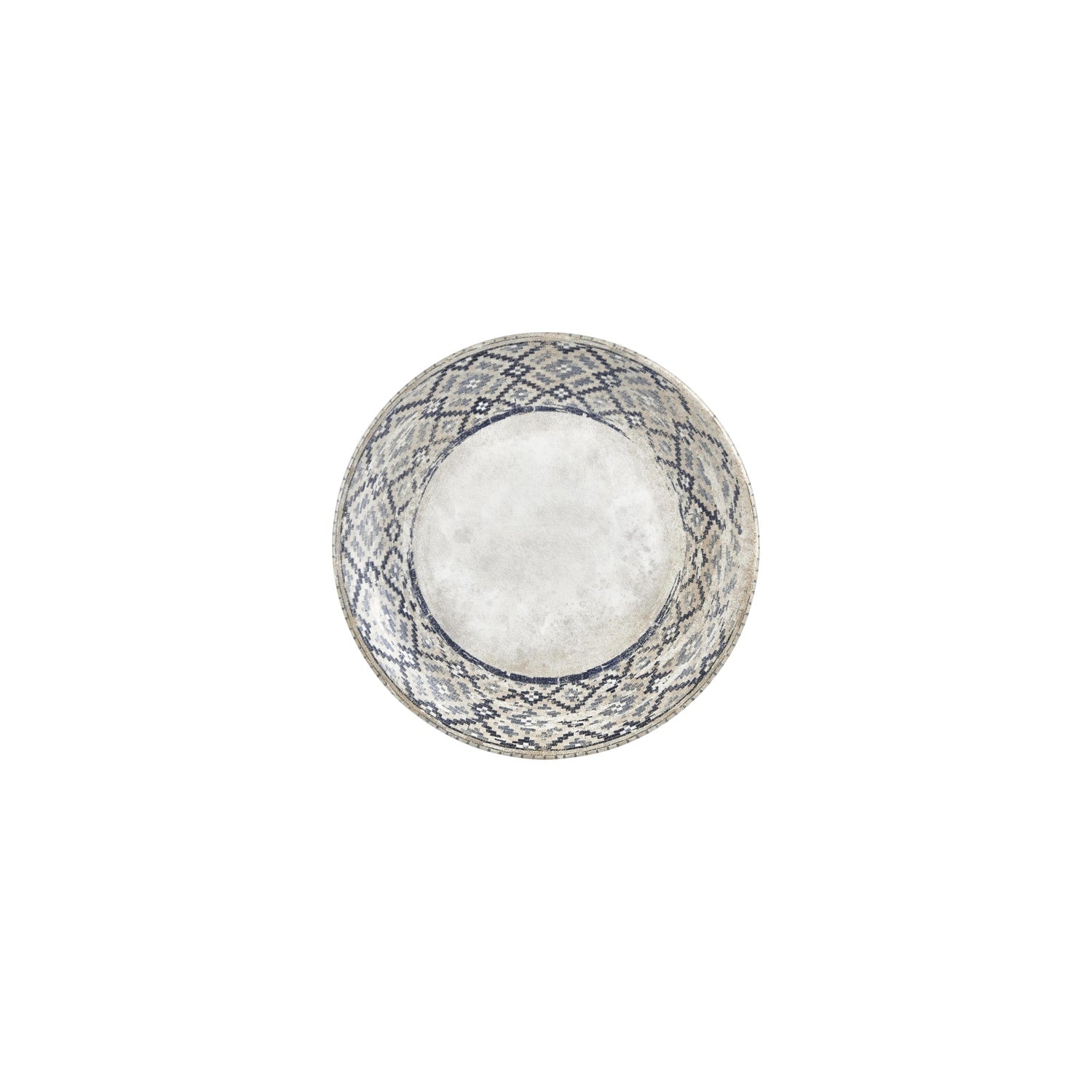 Zafira dia.8.25" Round Beige Vitrified Plate (Set of 4)