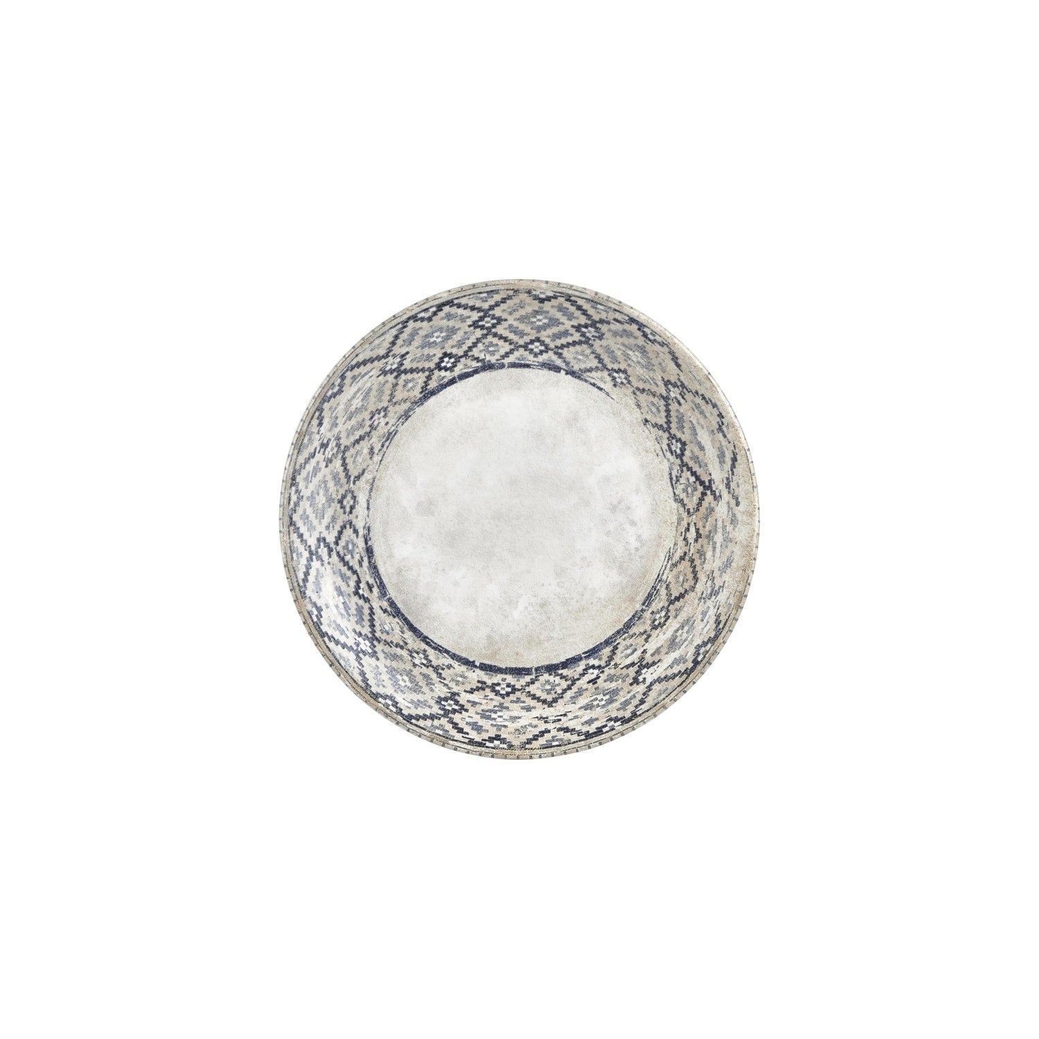 Zafira dia.9.75" Round Beige Vitrified Plate (Set of 4)