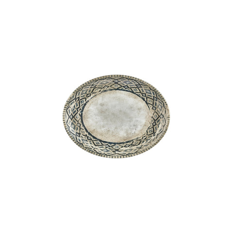 Zafira 9.75" x 7.5" x h:1" Oval Beige Vitrified Platter (Set of 4)