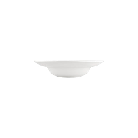 Zafira dia.10.75" h:2.5" 17 oz. Round Beige Vitrified Deep Plate (Set of 6)
