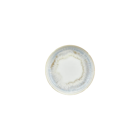 Wave dia.7.5" h:1.5" 24 oz. Round Blue Vitrified Deep Plate (Set of 6)