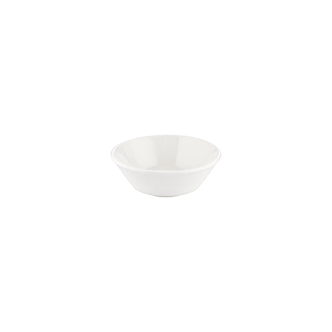 Smooth White dia.6.25" h:0" 18 oz. Round Warm White Vitrified Bowl (Set of 4)