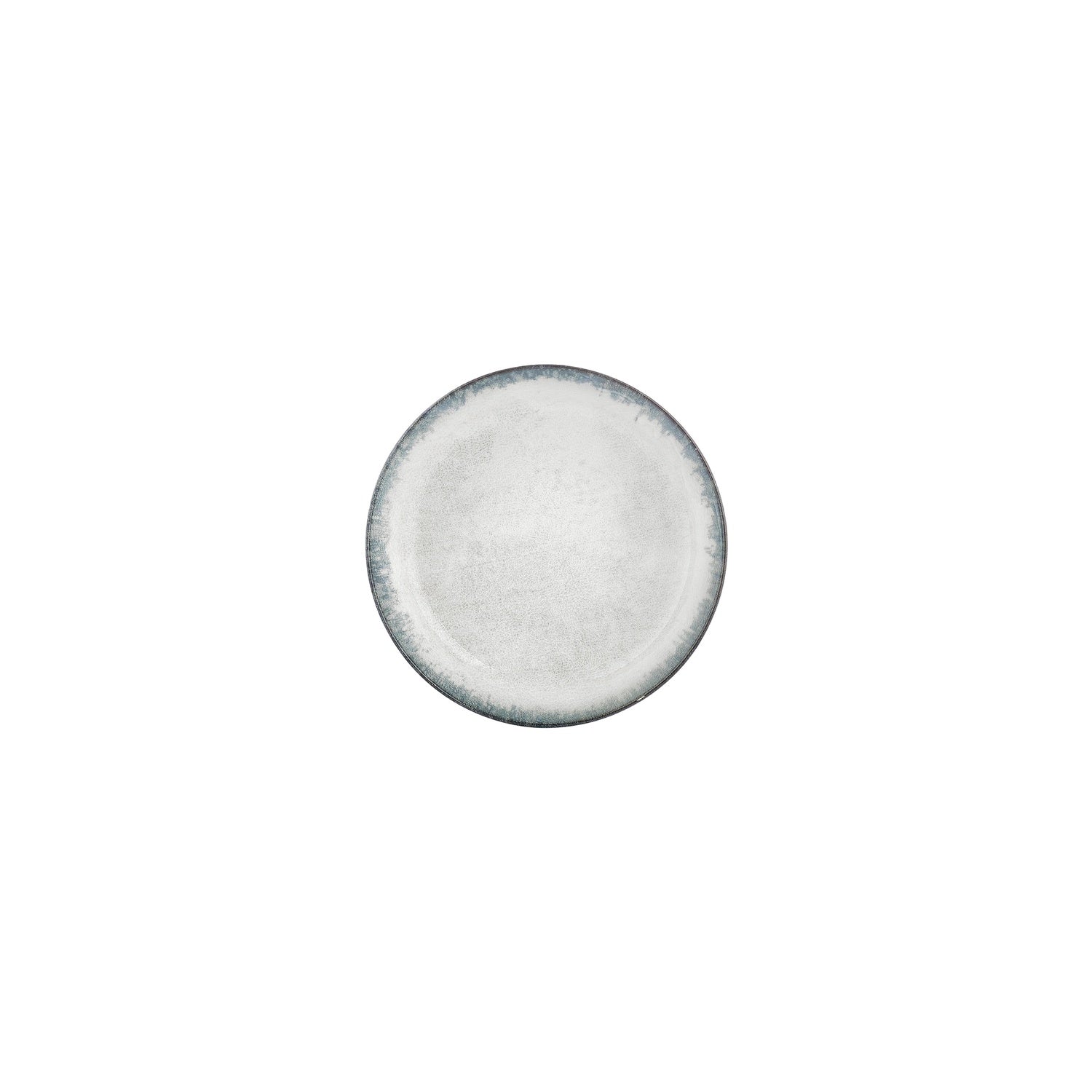 Smooth Ambience Blue dia.4" h:1" 3 oz. Round Blue Vitrified Deep Plate (Set of 4)