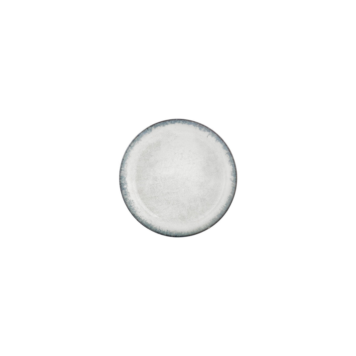 Smooth Ambience Blue dia.4" h:1" 3 oz. Round Blue Vitrified Deep Plate (Set of 4)