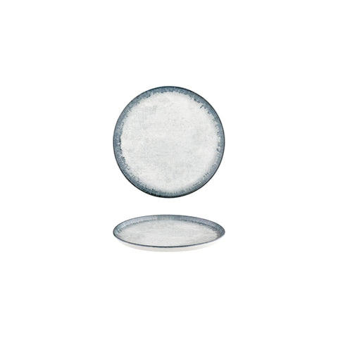 Smooth Ambience Blue dia.6.25" Round Blue Vitrified Plate (Set of 6)