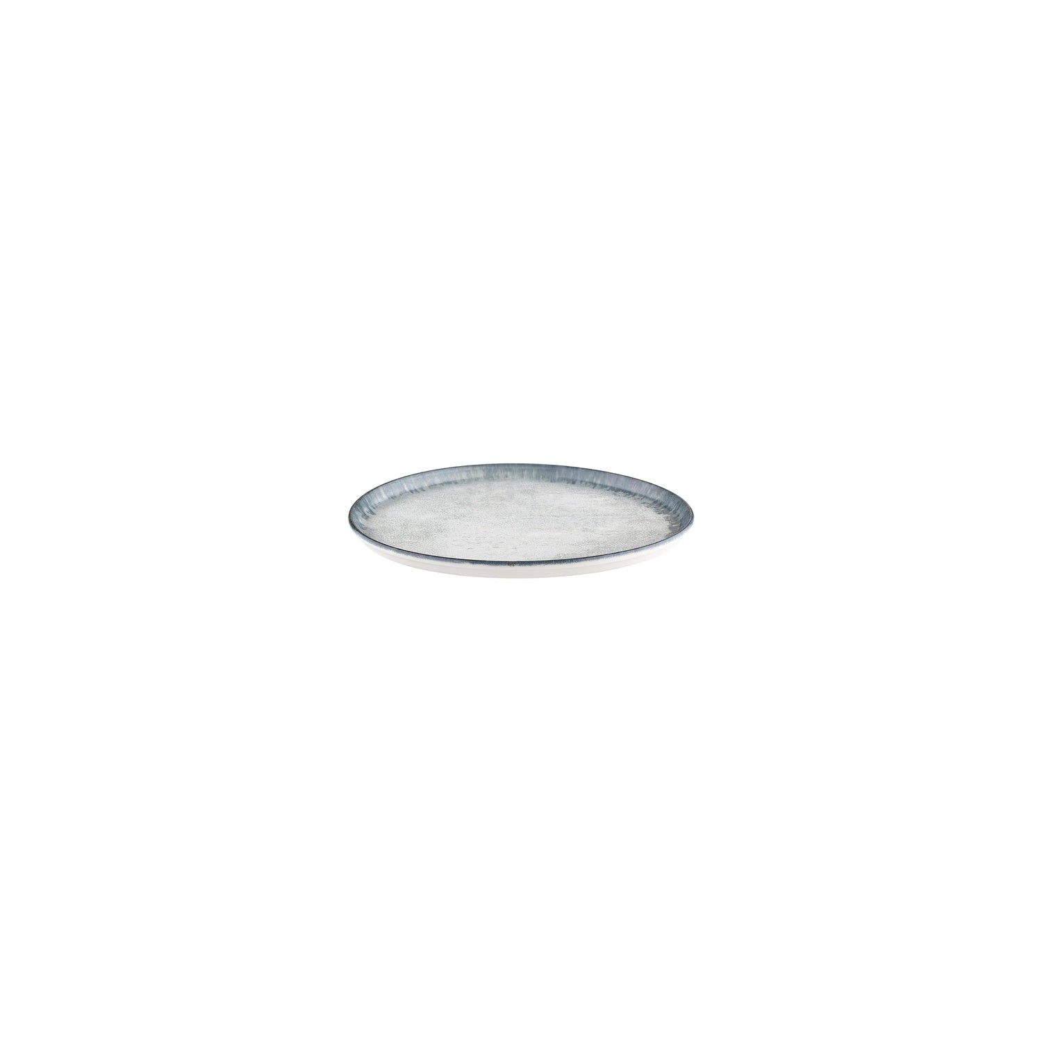 Smooth Ambience Blue dia.6.25" Round Blue Vitrified Plate (Set of 6)