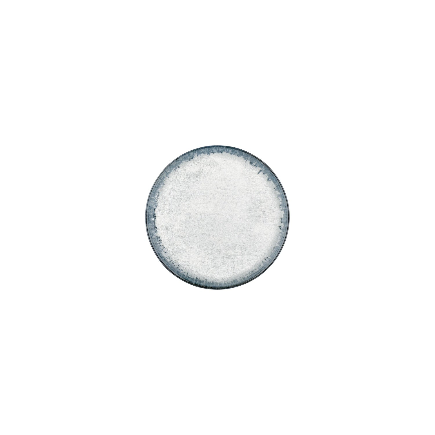 Smooth Ambience Blue dia.6.25" Round Blue Vitrified Plate (Set of 6)