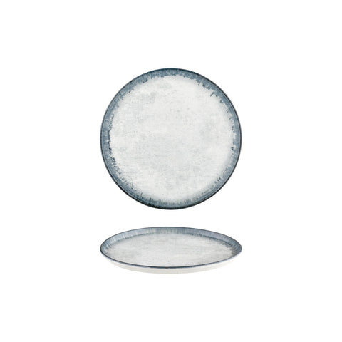 Smooth Ambience Blue dia.8.75" Round Blue Vitrified Plate (Set of 4)