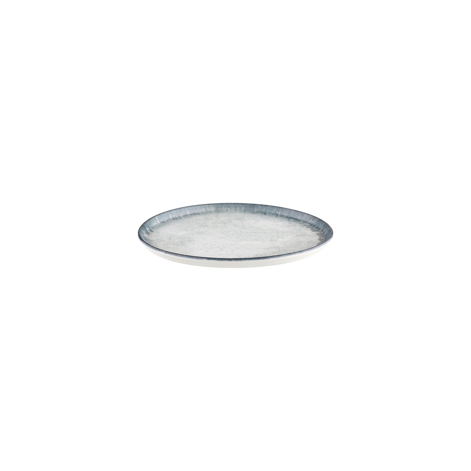 Smooth Ambience Blue dia.8.75" Round Blue Vitrified Plate (Set of 4)