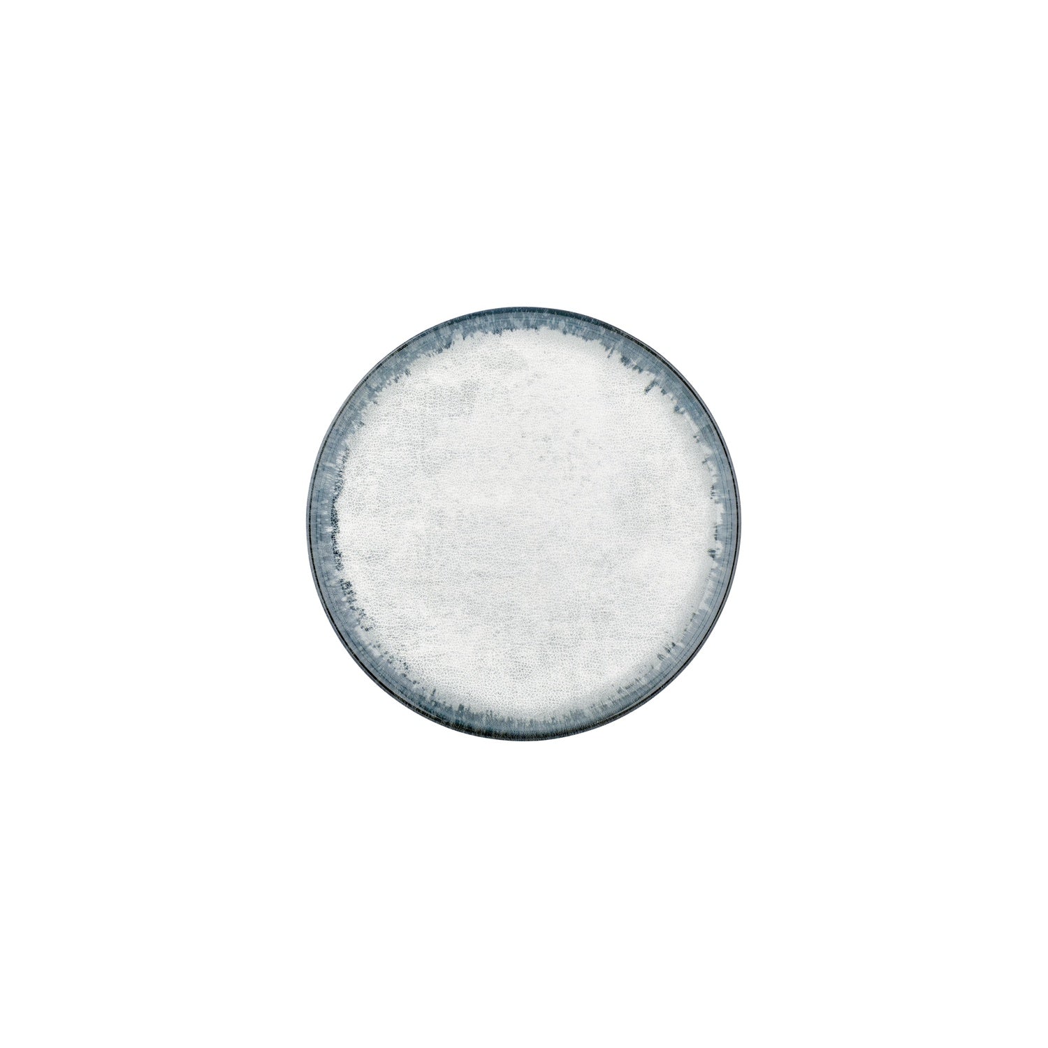 Smooth Ambience Blue dia.8.75" Round Blue Vitrified Plate (Set of 4)