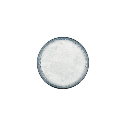 Smooth Ambience Blue dia.8.75" Round Blue Vitrified Plate (Set of 4)