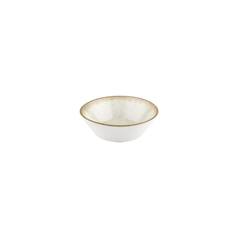 Smooth Ambience Yellow dia.5.5" h:2" 12 oz. Round Beige Vitrified Bowl (Set of 4)