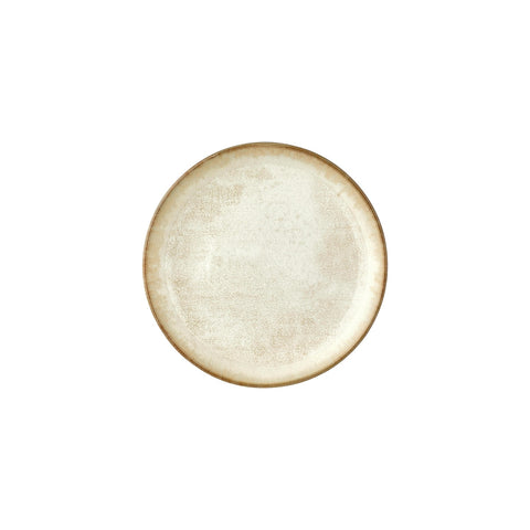 Smooth Ambience Yellow dia.9.75" h:2" 42 oz. Round Beige Vitrified Deep Plate (Set of 6)