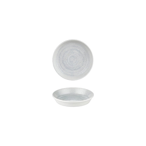 Froid dia.4" h:1" 3 oz. Round Gray Vitrified Deep Plate (Set of 4)