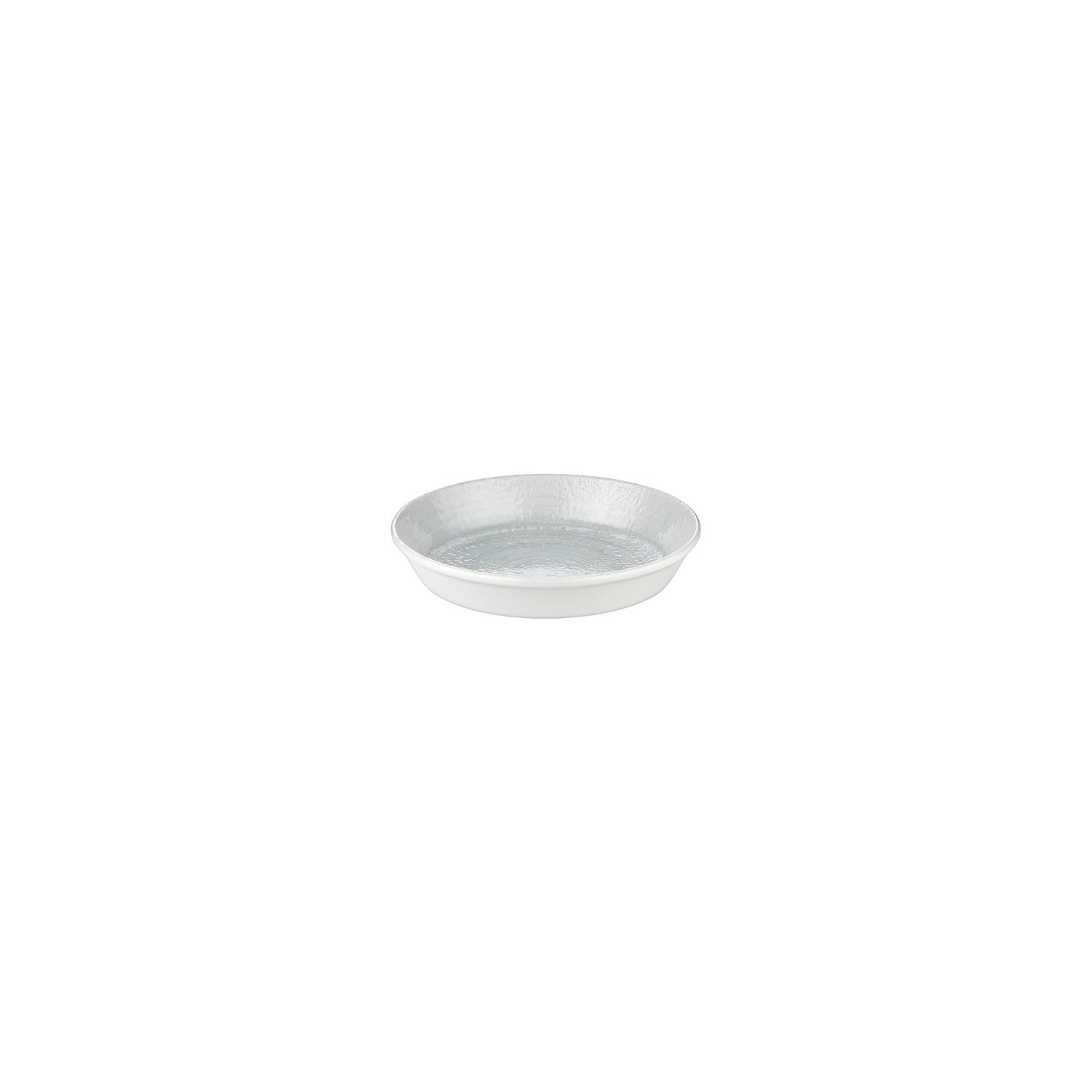 Froid dia.4" h:1" 3 oz. Round Gray Vitrified Deep Plate (Set of 4)