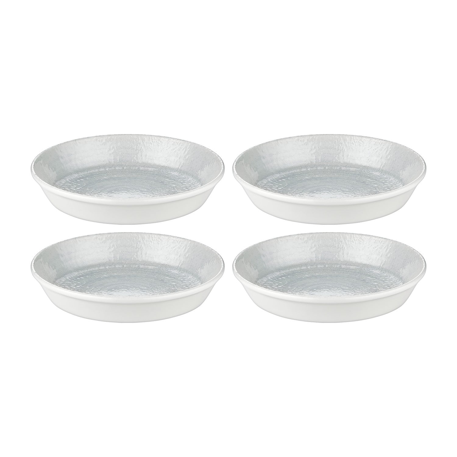 Froid dia.4" h:1" 3 oz. Round Gray Vitrified Deep Plate (Set of 4)