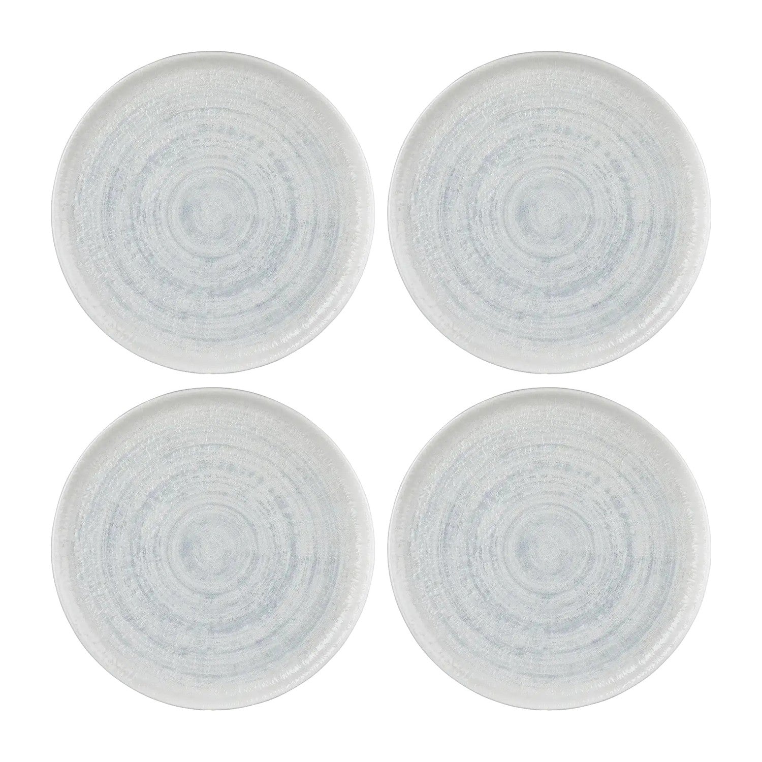 Froid dia.11" Round Gray Vitrified Plate (Set of 4)