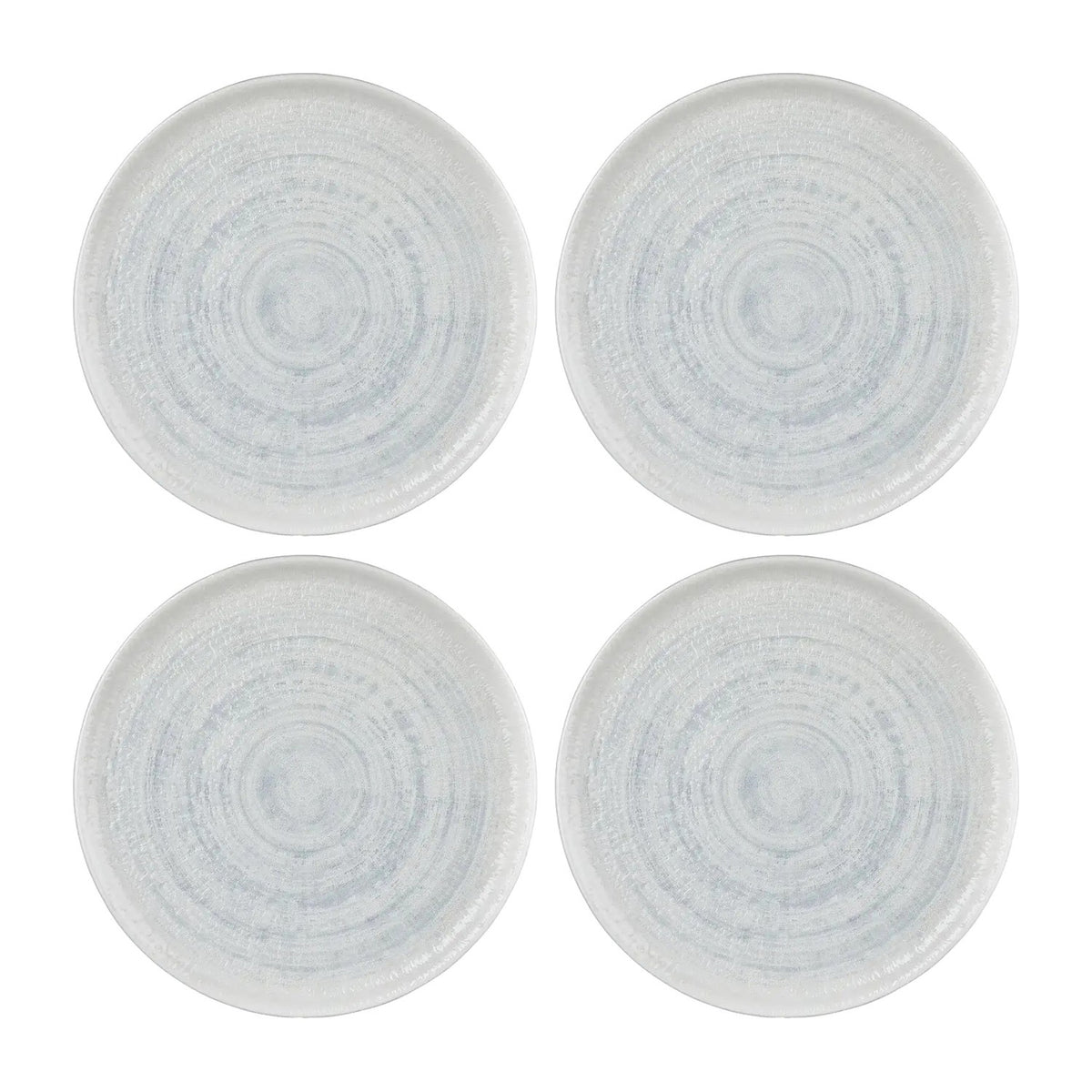 Froid dia.11" Round Gray Vitrified Plate (Set of 4)