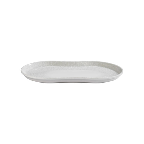 Illusion 15" x 7.75" x h:0" Rectangular Blue Vitrified Platter (1 each)