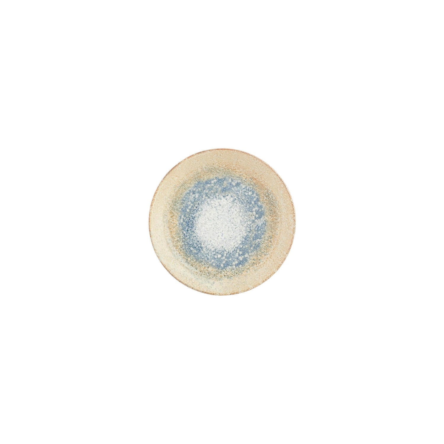 Smooth Reaction dia.5.75" h:1.25" 9 oz. Round Yellow Vitrified Deep Plate (Set of 4)