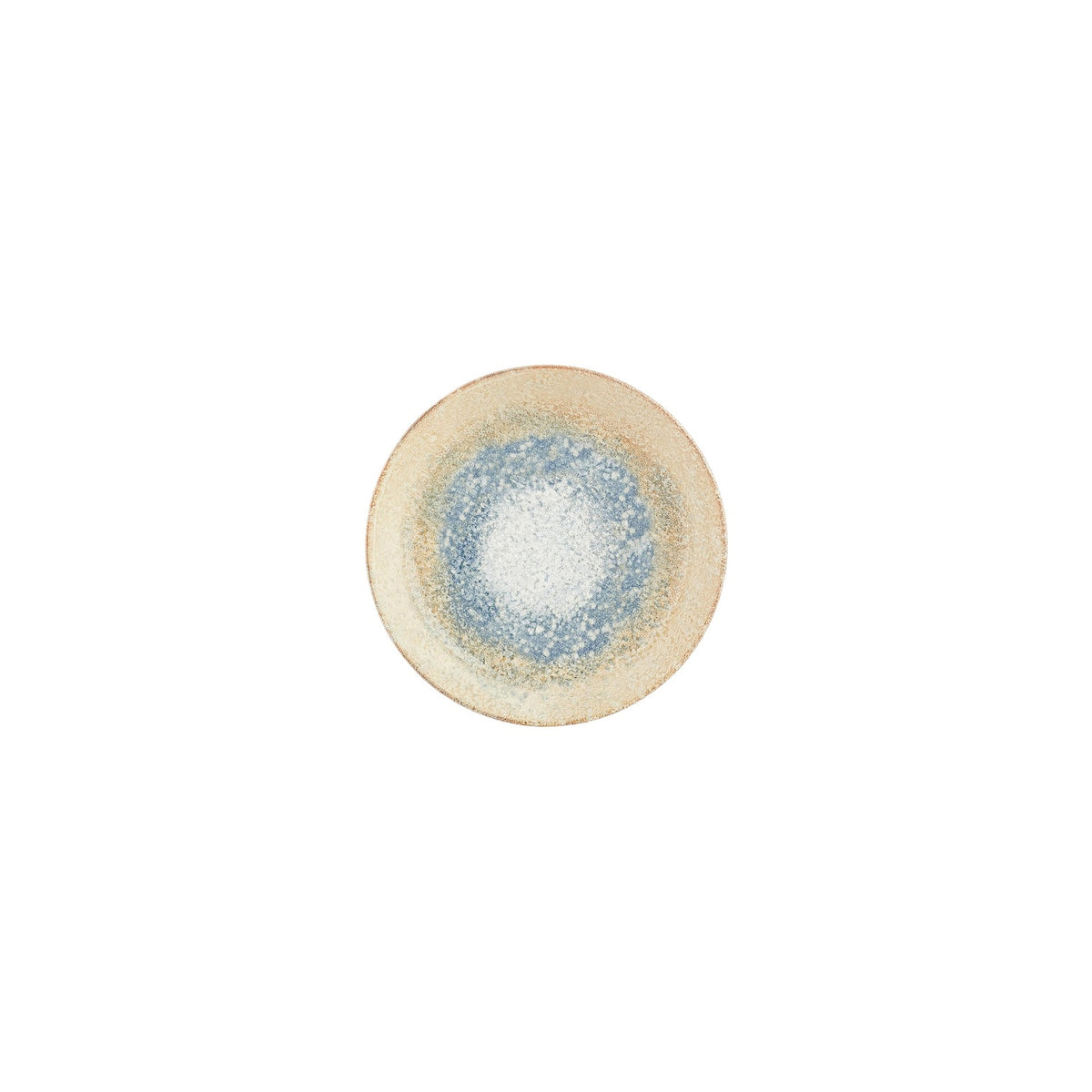 Smooth Reaction dia.5.75" h:1.25" 9 oz. Round Yellow Vitrified Deep Plate (Set of 4)
