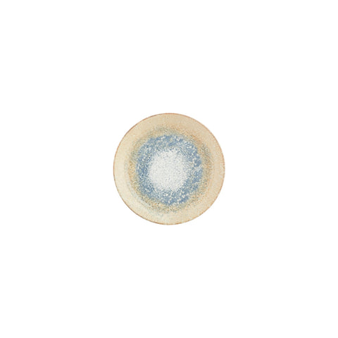 Smooth Reaction dia.5.75" h:1.25" 9 oz. Round Yellow Vitrified Deep Plate (Set of 4)