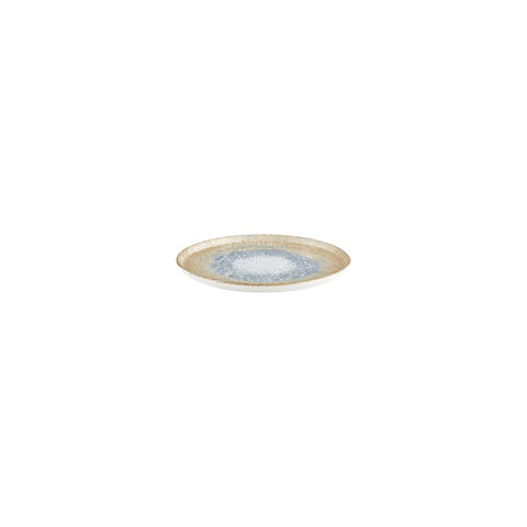 Smooth Reaction dia.6.25" Round Yellow Vitrified Plate (Set of 4)