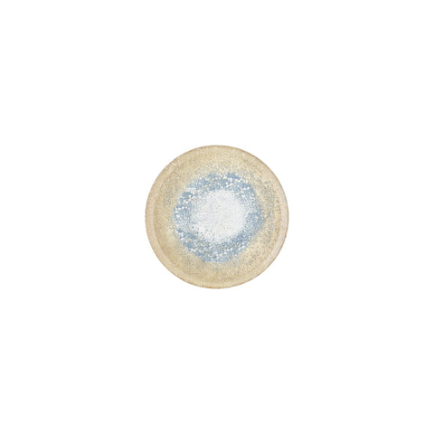 Smooth Reaction dia.6.25" Round Yellow Vitrified Plate (Set of 4)