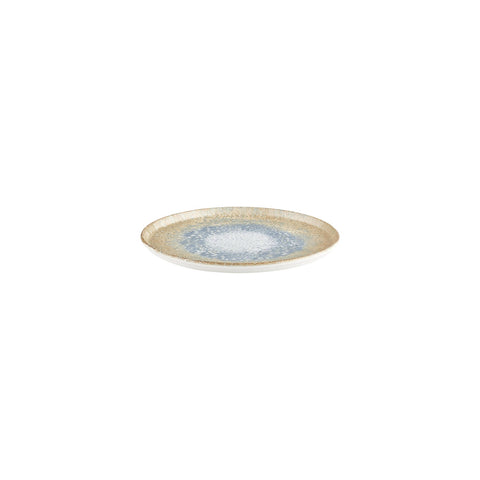 Smooth Reaction dia.8.75" Round Yellow Vitrified Plate (Set of 4)