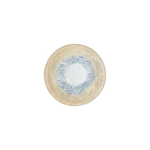 Smooth Reaction dia.8.75" Round Yellow Vitrified Plate (Set of 4)
