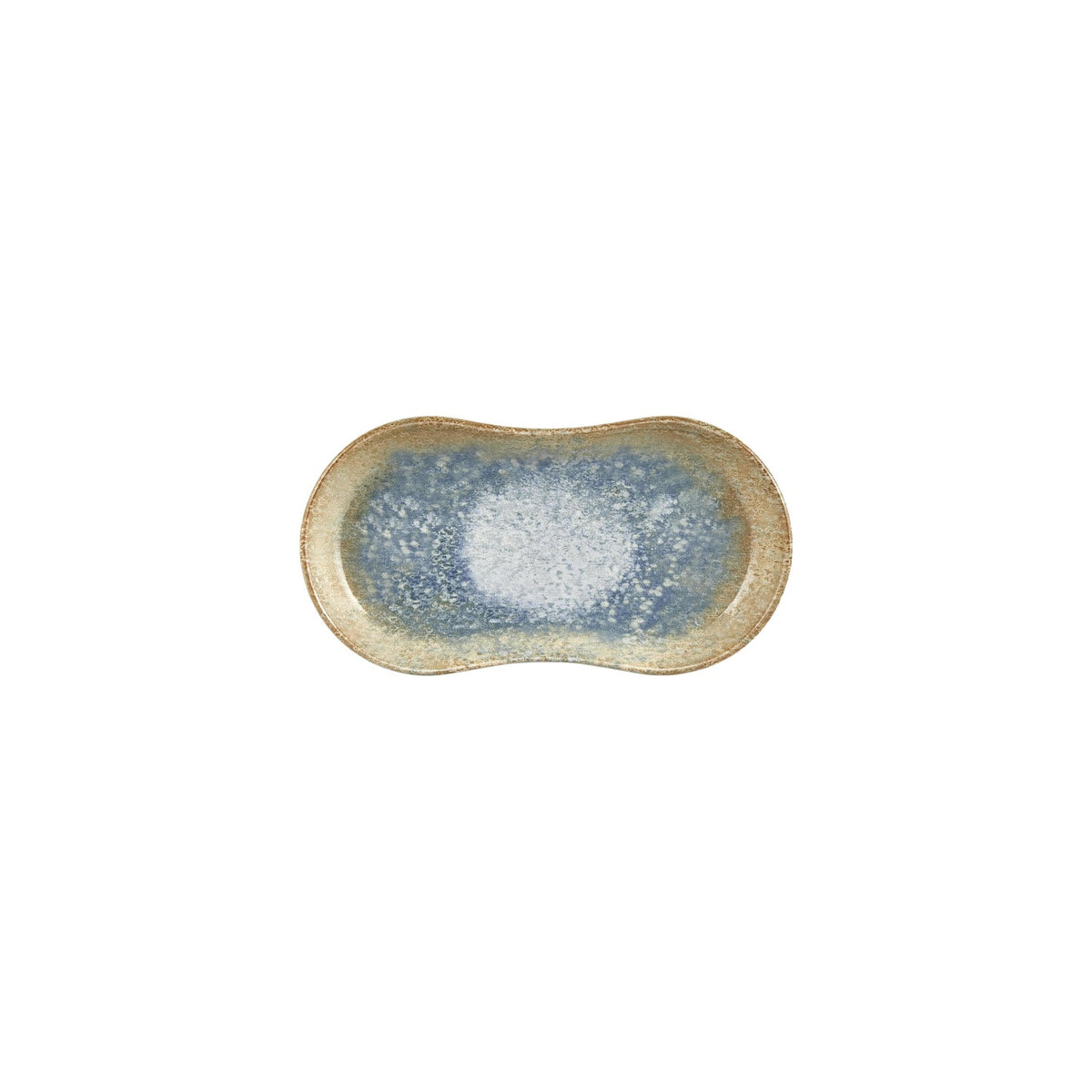 Smooth Reaction 9.5" x 5.5" x h:1" Oval Yellow Vitrified Platter (1 each)