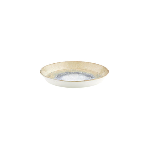 Smooth Reaction dia.9.75" h:2" 42 oz. Round Yellow Vitrified Deep Plate (Set of 6)