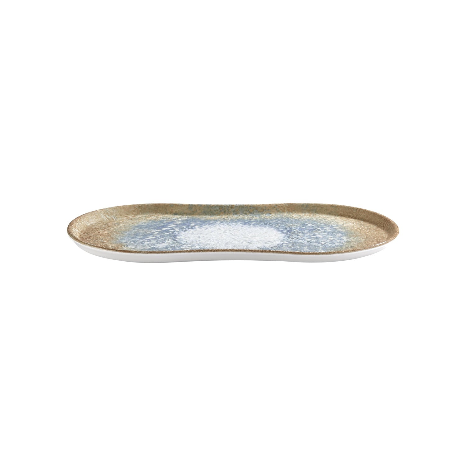 Smooth Reaction 15" x 7.75" x h:0" Rectangular Yellow Vitrified Platter (1 each)