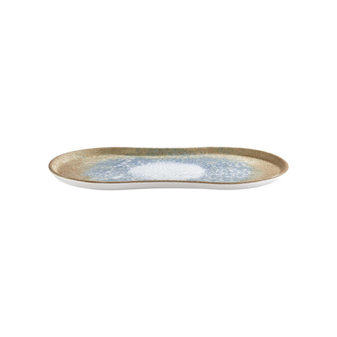 Smooth Reaction 15" x 7.75" x h:0" Rectangular Yellow Vitrified Platter (1 each)