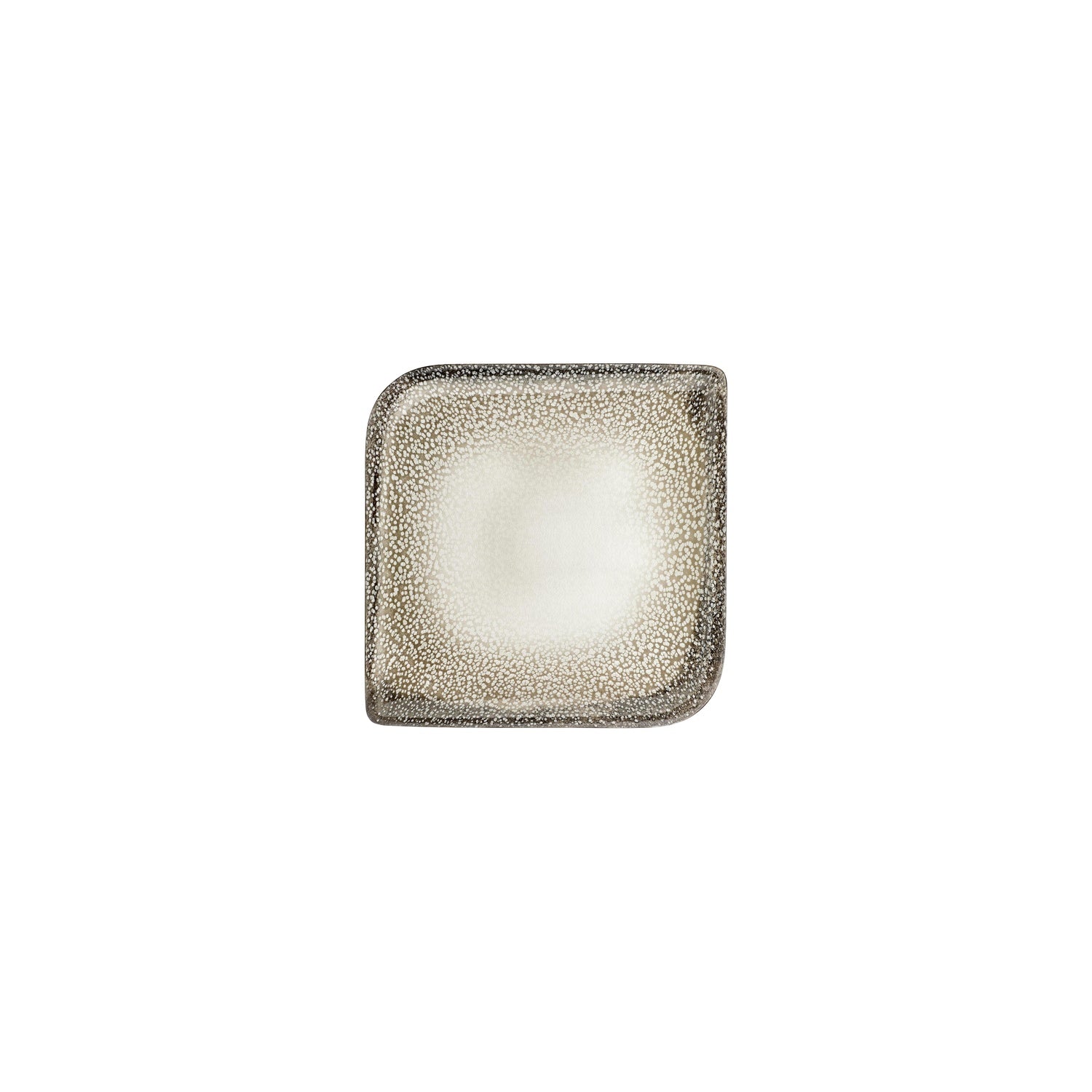 Spazio 6" x 6" Square Decorated Vitrified Plate (Set of 4)