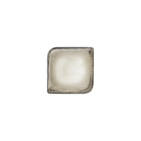 Spazio 6" x 6" Square Decorated Vitrified Plate (Set of 4)