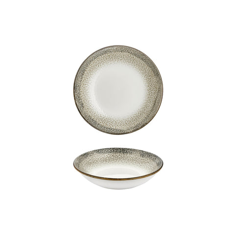 Spazio dia.8.25" h:1.25" 27 oz. Round Decorated Vitrified Deep Plate (Set of 6)