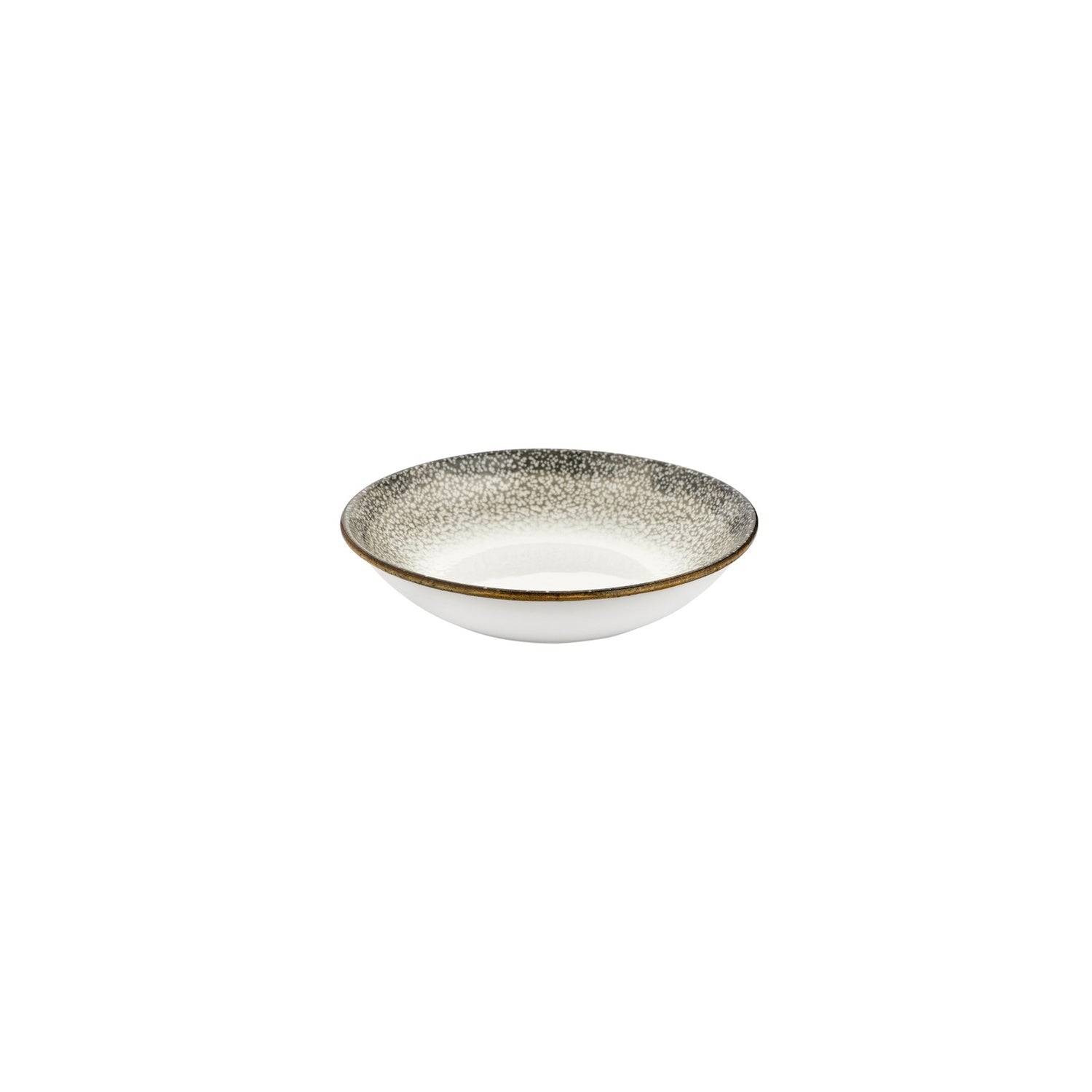 Spazio dia.8.25" h:1.25" 27 oz. Round Decorated Vitrified Deep Plate (Set of 6)