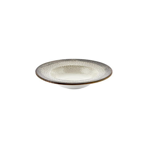 Spazio dia.11" h:2.25" 16 oz. Round Decorated Vitrified Deep Plate (Set of 6)