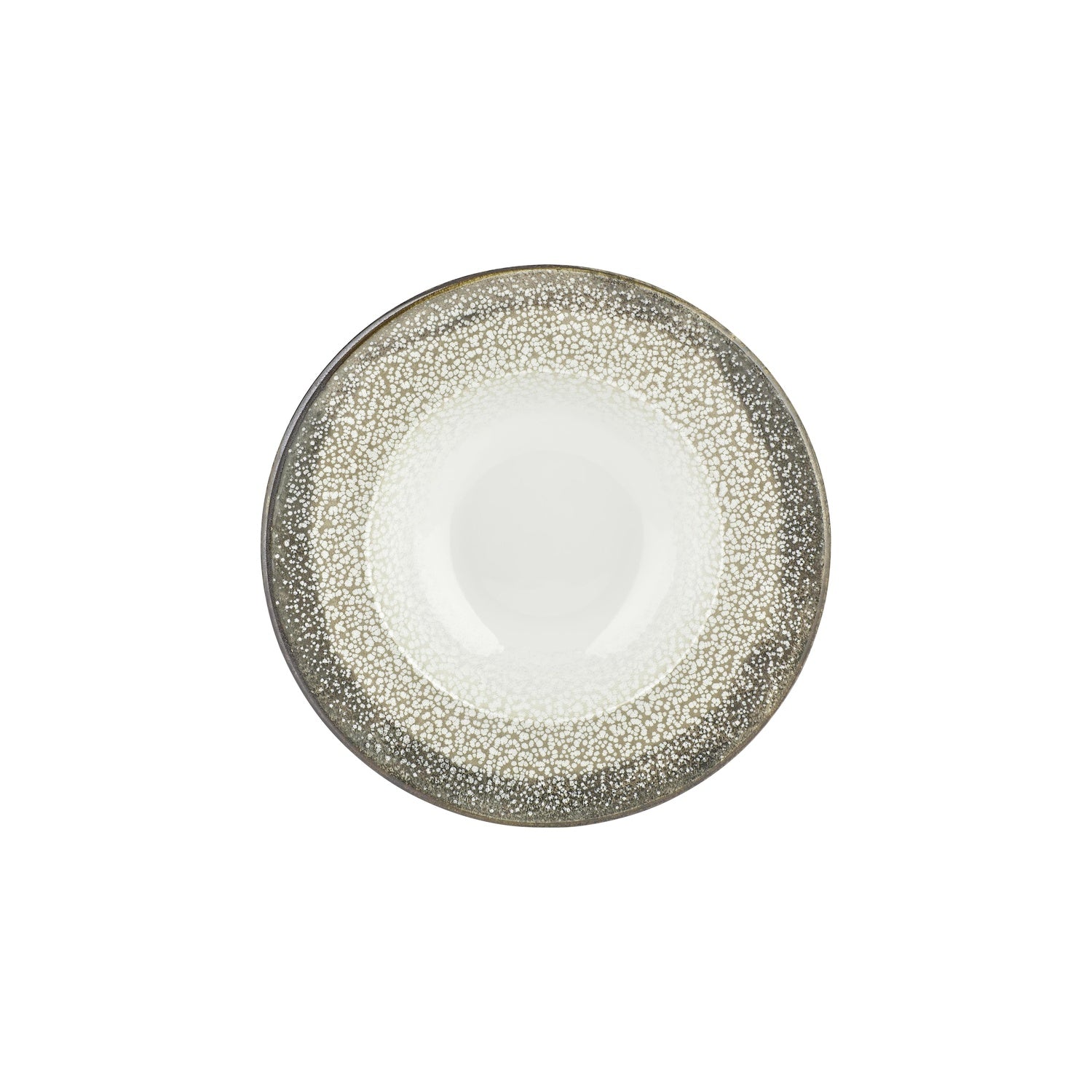 Spazio dia.11" h:2.25" 16 oz. Round Decorated Vitrified Deep Plate (Set of 6)