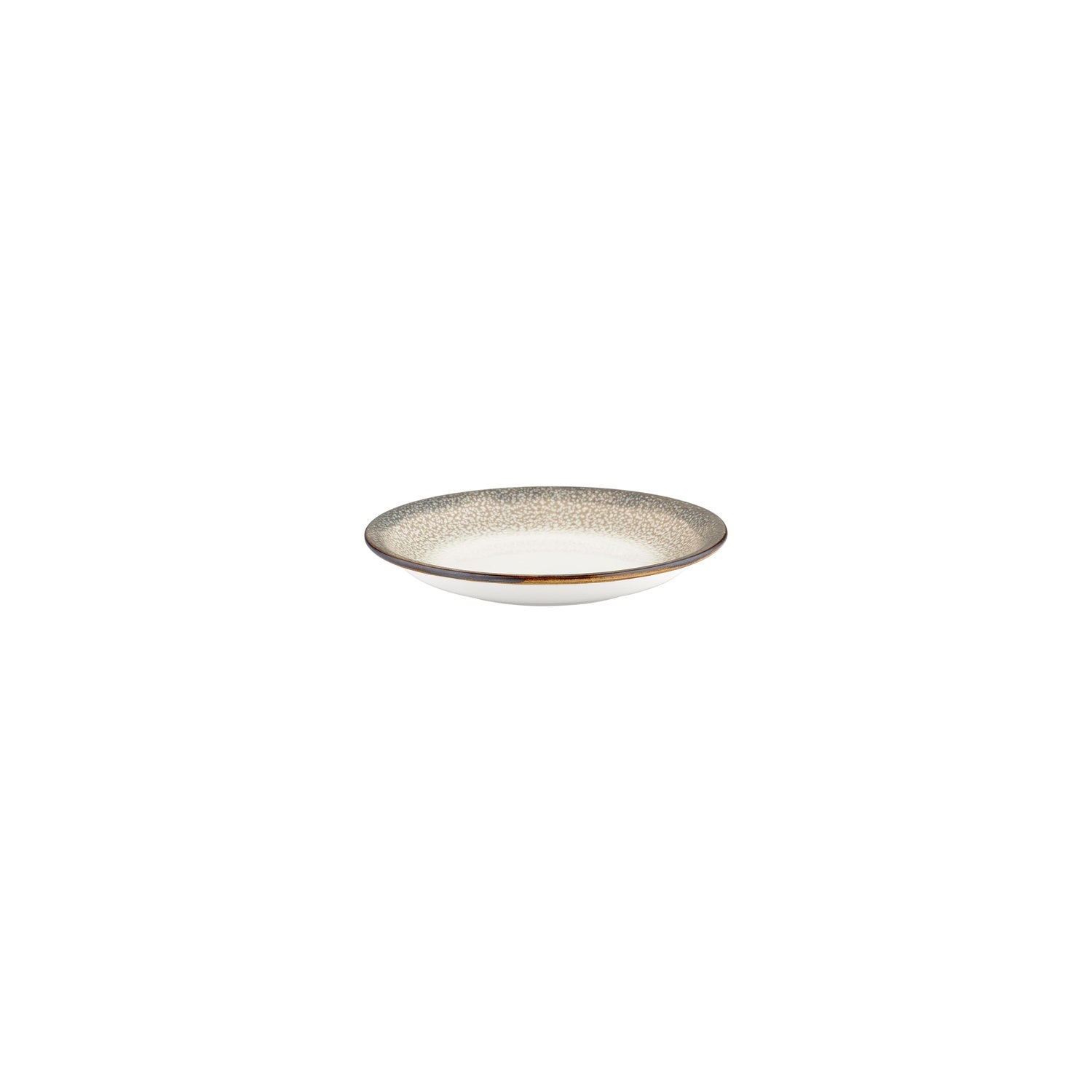 Spazio dia.5" h:1" 5 oz. Round Decorated Vitrified Deep Plate (Set of 4)