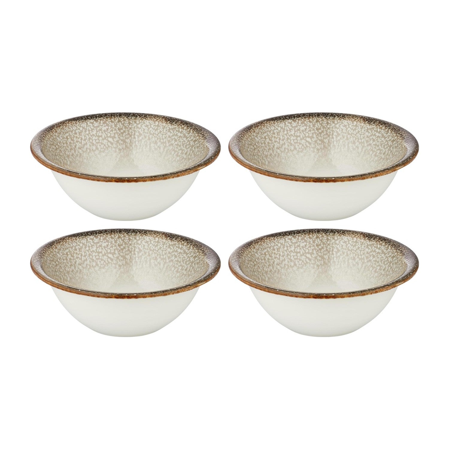 Spazio dia.6.25" h:2.25" 17 oz. Round Decorated Vitrified Bowl (Set of 4)