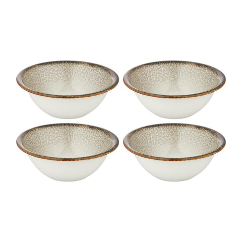 Spazio dia.6.25" h:2.25" 17 oz. Round Decorated Vitrified Bowl (Set of 4)