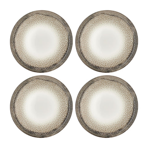 Spazio dia.7.5" Round Decorated Vitrified Plate (Set of 4)