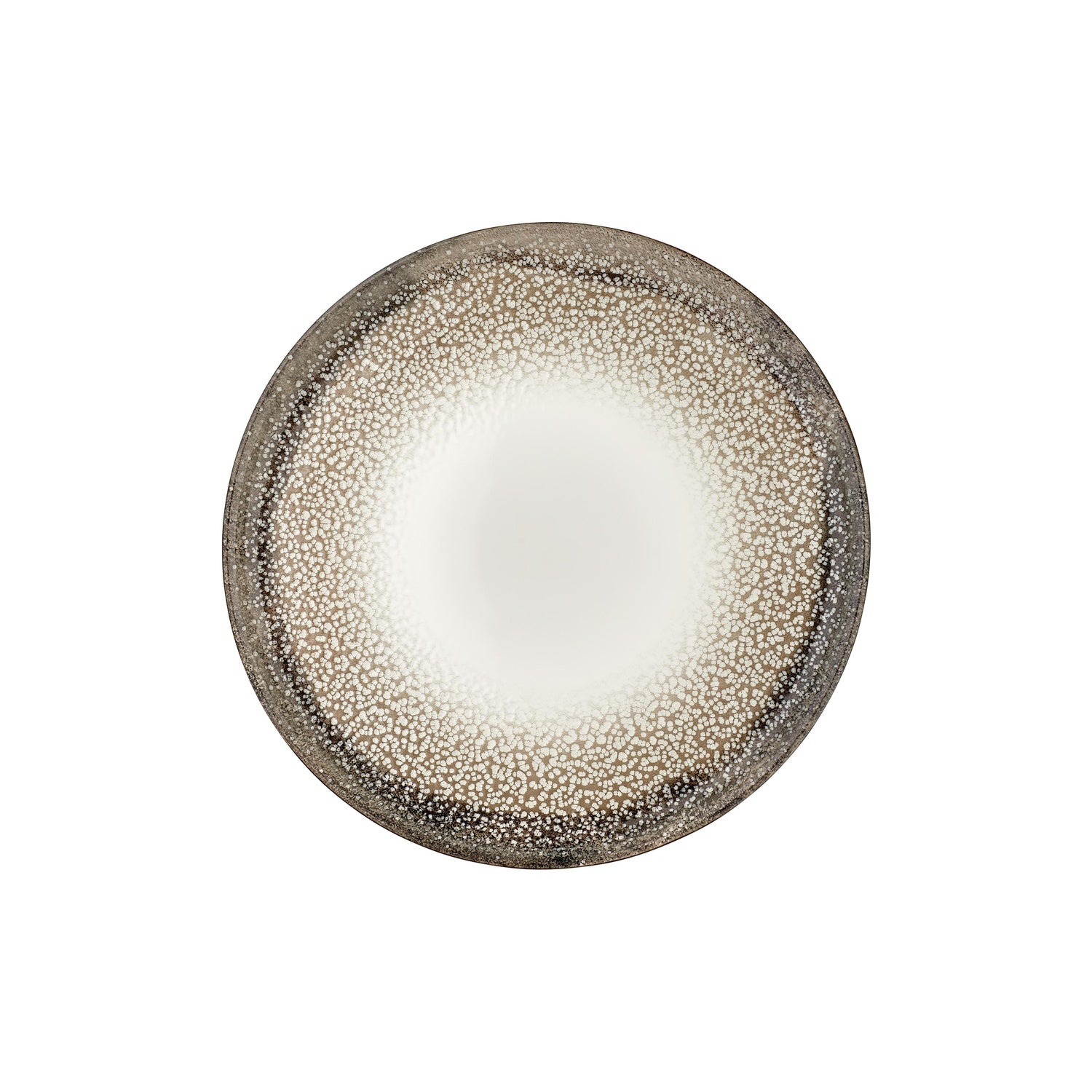 Spazio dia.12.5" x 12.5" Round Decorated Vitrified Pizza Plate (Set of 6)