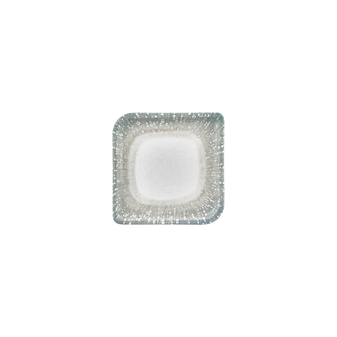 Vista 6" x 6" Square Green Vitrified Plate (Set of 4)