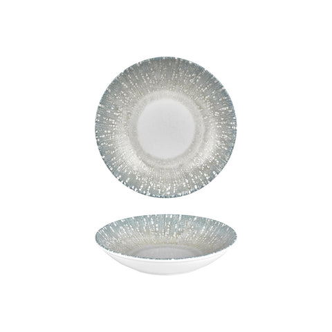 Vista dia.9" h:1.75" 34 oz. Round Blue Vitrified Deep Plate (Set of 6)