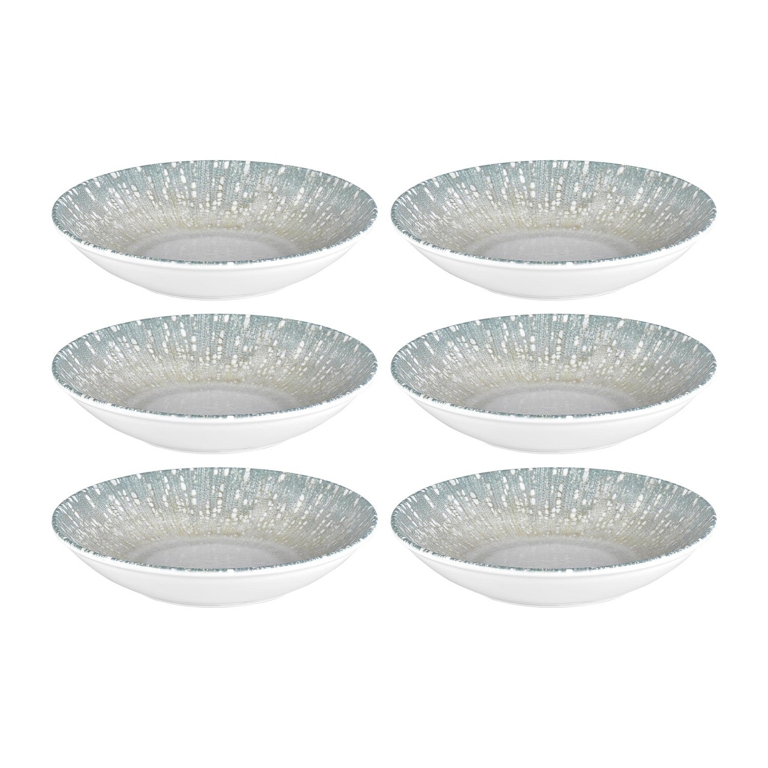 Vista dia.9" h:1.75" 34 oz. Round Blue Vitrified Deep Plate (Set of 6)