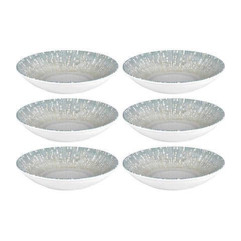 Vista dia.9" h:1.75" 34 oz. Round Blue Vitrified Deep Plate (Set of 6)