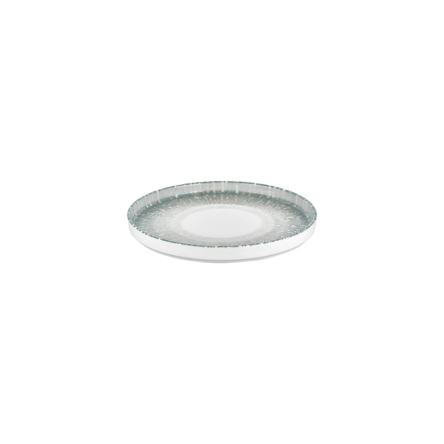 Vista dia.9" Round Green Vitrified Plate (Set of 6)